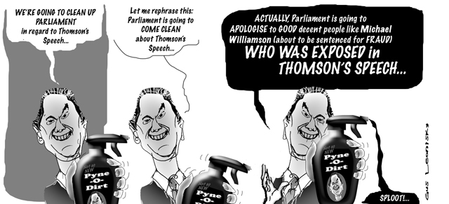 pyne comes clean...